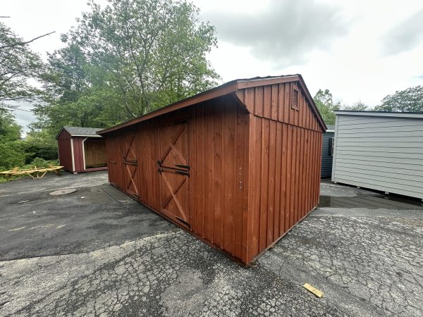 12x26 Stall Barn in Board and Batten