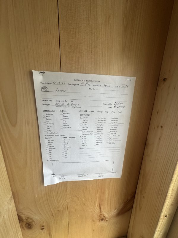 10x10 A-frame Board and Batton - Image 3
