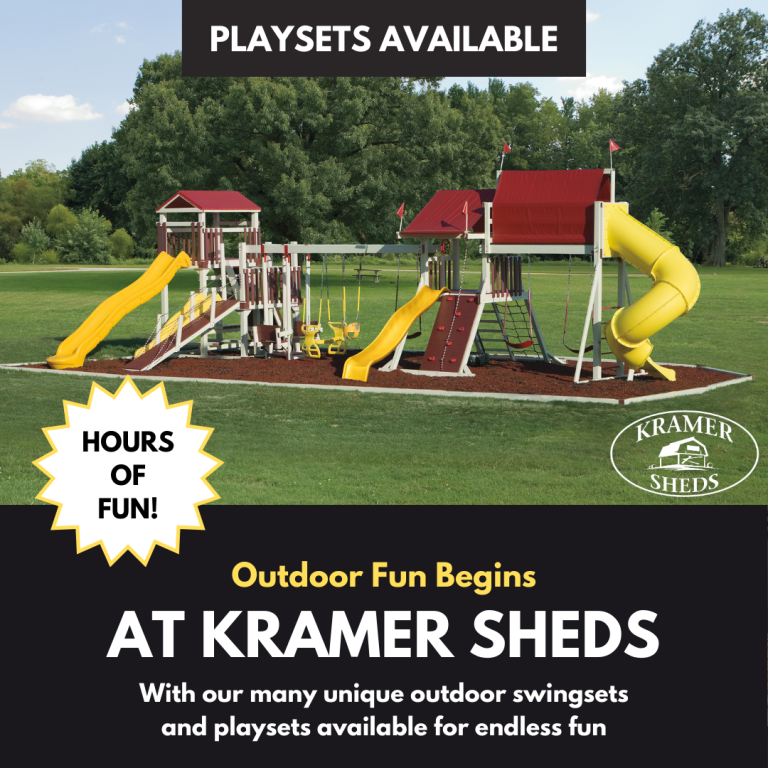 Add hours of fun and play with a swingset