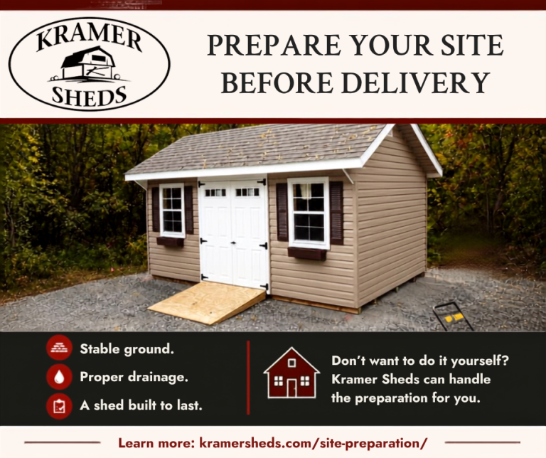 We can help prepare your shed site.
